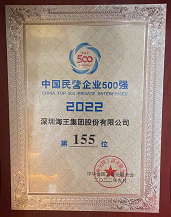 中國民營企業500強 第155名 獎牌.jpg